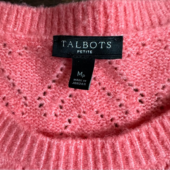 Talbots decorative stitch sweater, size MP - Picture 3 of 6